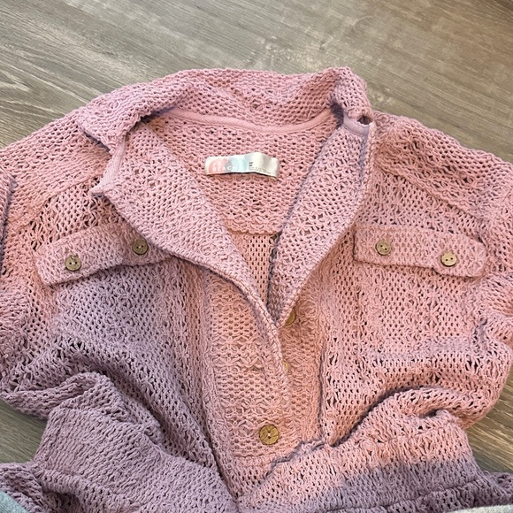 Free People Beach Light Purple Cover up - Picture 3 of 3